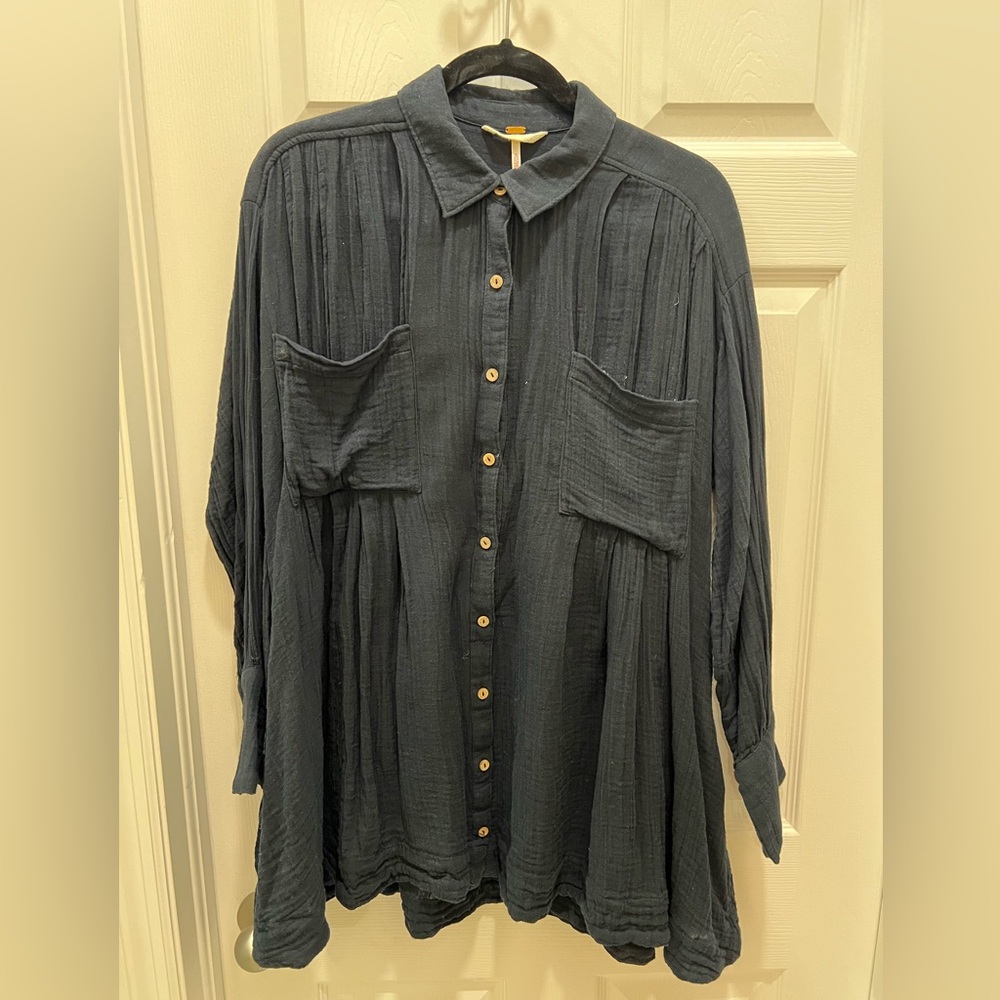 Free people tunic dress. Black, worn only once. Smoke free home.